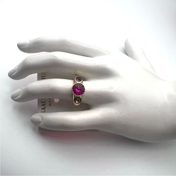 Isaac Mizrahi Jewelry - Isaac Mizrahi Pink and Gold Ring
